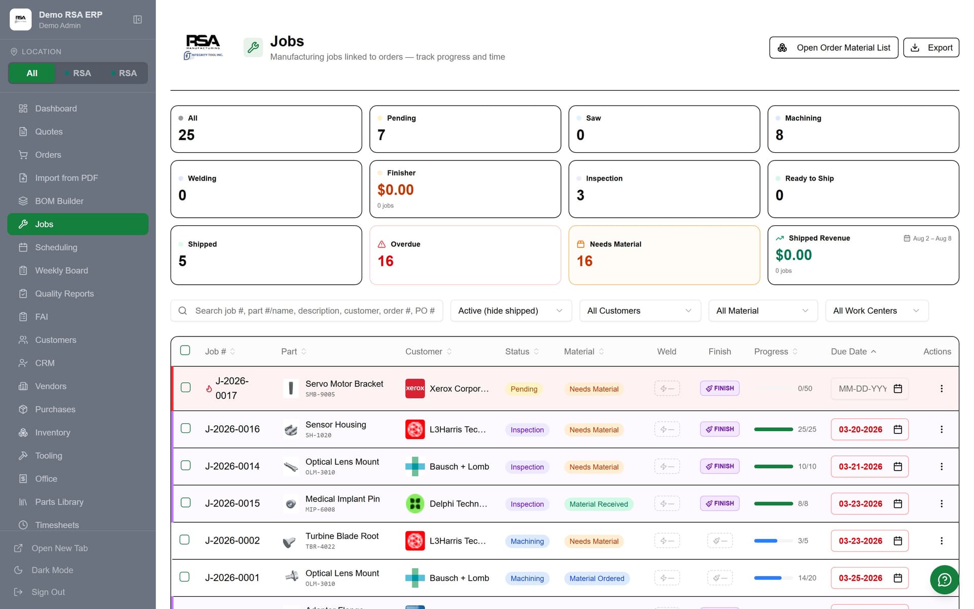 Orders & Jobs